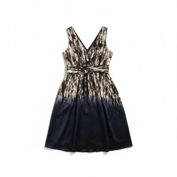 Marc New York Dresses & Skirts - Marc New York Navy and Metallic a line knee length abstract pattern tank dress 6